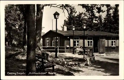 Ak Geising Altenberg Erzgebirge, Partie an der Kohlhaukuppe Baude