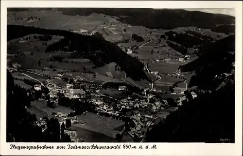 Ak Todtmoos im Hochschwarzwald, Fliegeraufnahme von Ortschaft und Umgebung