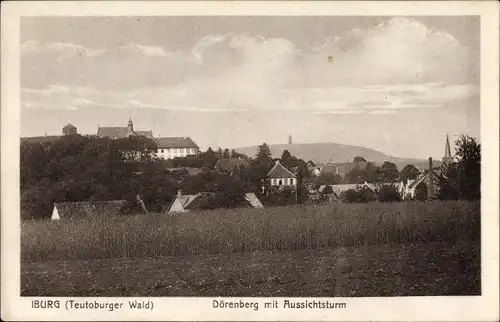 Ak Bad Iburg in Niedersachsen, Dörenberg mit Aussichtsturm