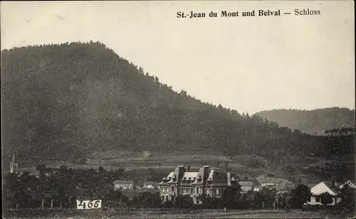 Ak St. Jean du Mont und Belval Vosges, Schloss, Château
