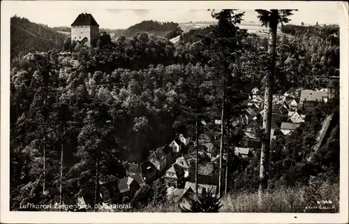 Ak Ziegenrück am Schiefergebirge Thüringen, Stadtpanorama