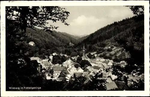 Ak Wirsberg im Frankenwald Bayern, Stadtpanorama, Glockenturm