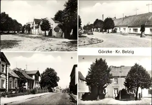 Ak Görzke in Brandenburg, Breite Straße, Chausseestraße, Rat der Gemeinde