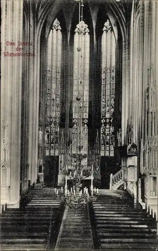 Ak Soest in Nordrhein Westfalen, Innenansicht der Wiesenkirche