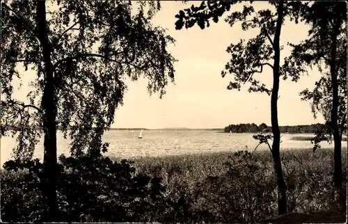 Ak Wendisch Rietz Kreis Oder Spree, Blick auf den Scharmützelsee vom Erholungsheim Hermann Duncker