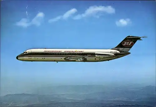 Ak Passagierflugzeug JAT, Jugoslovenski Aerotransport, Jugoslav Airlines, Douglas DC 9, YU-AHN