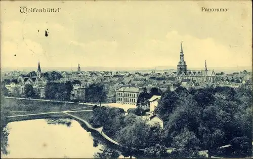 Ak Wolfenbüttel in Niedersachsen, Panorama der Stadt