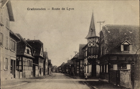 Ak Illkirch Graffenstaden Grafenstaden Elsass Bas Rhin Route De Lyon Nr 1759382 Oldthing Ansichtskarten Benelux