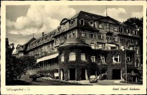 Ak Schlangenbad im Rheingau Taunus Kreis, Blick auf das Hotel Kurhaus