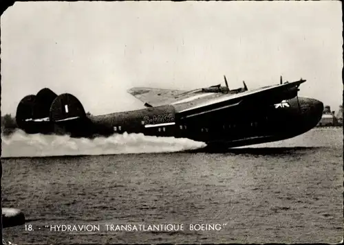 Ak Britisches Militärflugzeug, Hydravion transatlantique Boeing, Wasserflugzeug