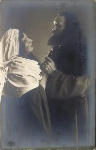 Ak Oberammergau, Passionsspiele 1910, Abschied Jesu von Maria