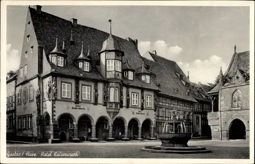 Ak Goslar in Niedersachsen, Blick auf das Hotel Kaiserworth