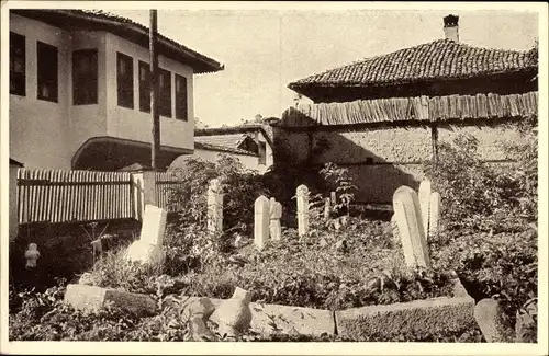 Ak Sarajevo Bosnien Herzegowina, Friedhof, Grabsteine