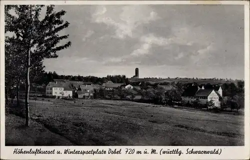 Ak Dobel in Baden Württemberg, Blick auf Ortschaft und Umgebung