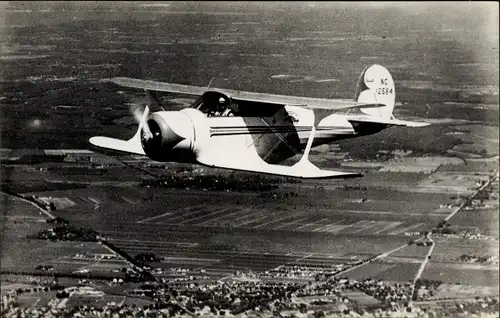 Ak Sportflugzeug Beechcraft C 17 in der Luft, NC 12584