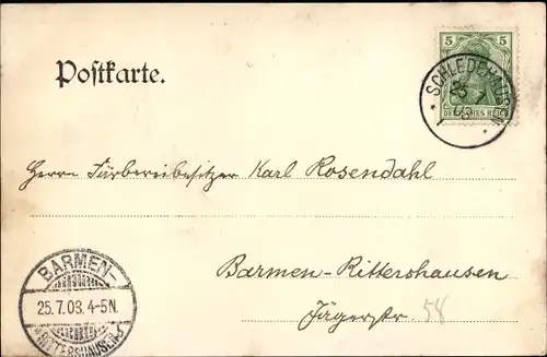 Ak Schledehausen Bissendorf Niedersachsen, Sanatorium, Luftbad, Schweizerhaus, Abschiedsszene