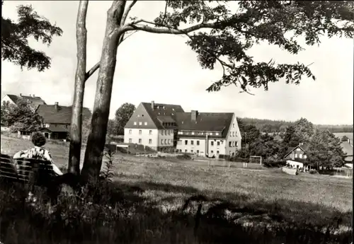 Ak Holzau Rechenberg Bienenmühle Erzgebirge, Blick zum FDGB Erholungsheim Fortschritt