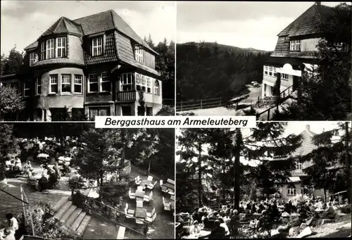 Ak Werningerode Sonnenstein im Eichsfeld, Berggasthaus am Armeleuteberg, Terrassenpartie