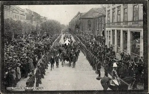 Ak København Kopenhagen Dänemark, Begräbnis für König Friedrich VIII. von Dänemark