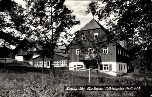 Ak Nassau Frauenstein im Erzgebirge, Altes Forsthaus, FDGB Vertragsheim, Ferienheim