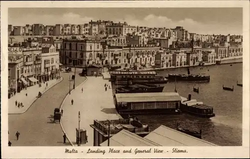 Ak Sliema Malta, Landing Place and General View