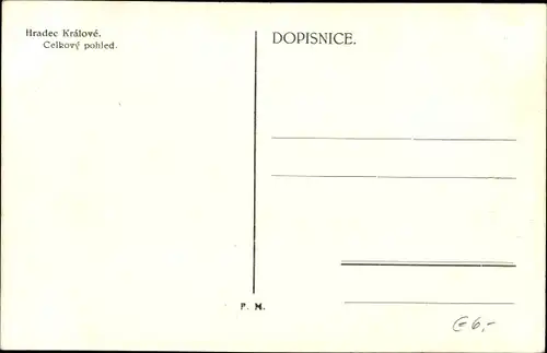 Ak Hradec Králové Königgrätz Stadt, Celkovy pohled, Totalansicht der Stadt