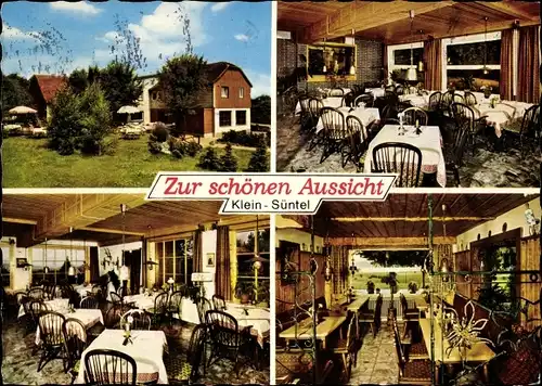 Ak Klein Süntel Bad Münder am Deister, Gaststätte Zur schönen Aussicht, Inh. Karl Meder
