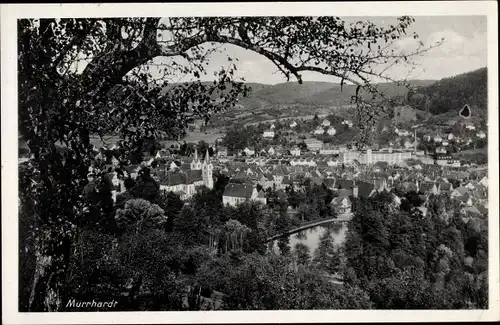 Ak Murrhardt in Baden Württemberg, Stadtpanorama, Flusspartie