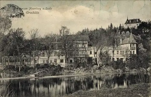 Ak Grochlitz Naumburg an der Saale, Blick auf das Sanatorium, Ansicht