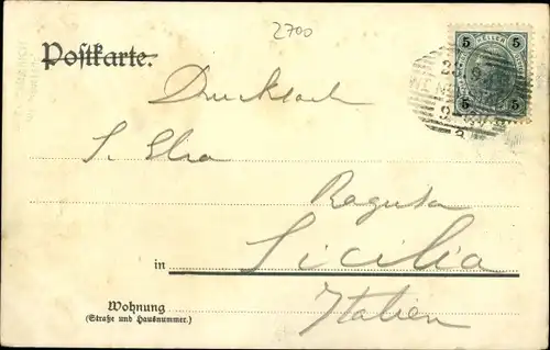 Ak Wiener Neustadt in Niederösterreich, Detailansicht