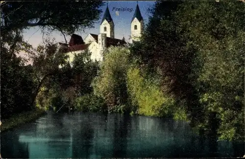 Ak Freising in Bayern, Detailansicht