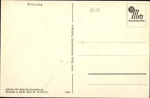 Ak Freising in Bayern, Detailansicht