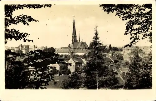 Ak Hainichen in Sachsen, Teilansicht von der Stadt mit Blick auf Kirche