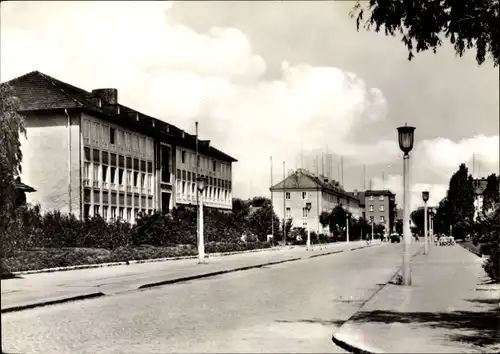 Ak Guben in der Niederlausitz, Partie an der Wilhelm Pieck Schule, Friedrich Engels Straße