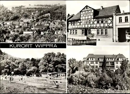 Ak Wippra Sangerhausen Mansfeld Südharz in Sachsen Anhalt, Gaststätte Schieferhaus, Krankenhaus