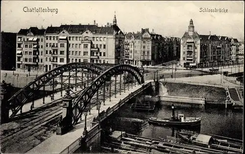 Ak Berlin Charlottenburg, Ansicht der Schlossbrücke