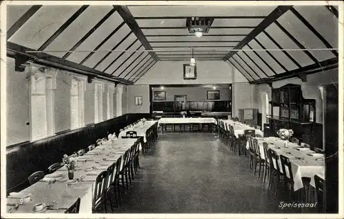 Ak Rosdorf in Niedersachsen, Innenansicht vom Sanatorium Rasemühle, Speisesaal