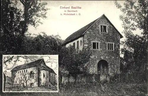 Ak Steinbach Michelstadt im Odenwaldkreis, Einhard Basilika