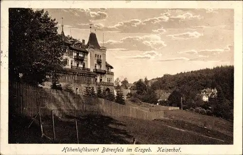 Ak Bärenfels Altenberg im Erzgebirge, Blick auf den Kaiserhof