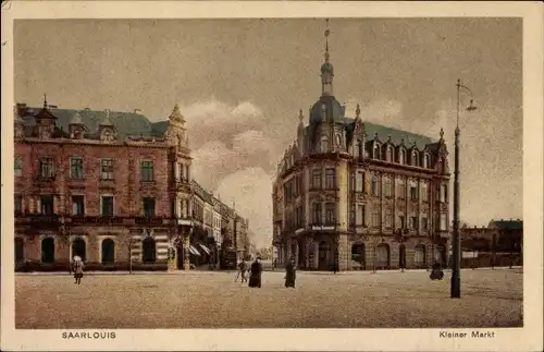 Ak Saarlouis im Saarland, Kleiner Markt, Hotel Kaiserhof