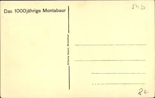 Ak Montabaur im Westerwaldkreis, Großer Markt, Gasthof Hämmerlein, Hotel Deutscher Hof