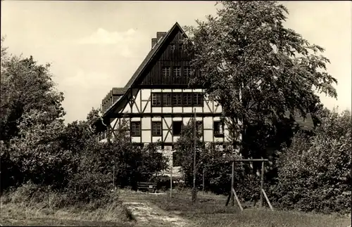 Ak Bergen im Vogtland, Blick auf Jugendherberge Thomas Müntzer