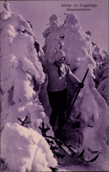 Ak Oberwiesenthal Im Erzgebirge Sachsen Winter Im Erzgebirge