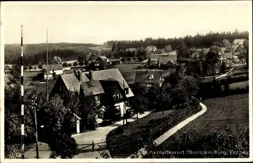 Ak Oberbärenburg Bärenburg Altenberg im Erzgebirge, Teilansicht von der Ortschaft