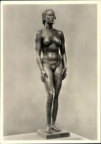 Ak Plastik von Georg Kolbe, Junges Weib, Frauenakt, erschaffen 1938