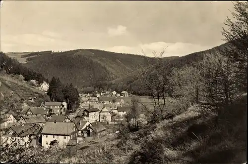 Ak Unterweißbach in Thüringen, Blick auf Ortschaft und Umgebung