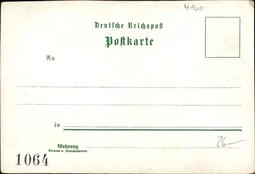 Litho Duisburg im Ruhrgebiet, Post, Friedrich Wilhelm Platz, Salvatorkirche, Städtische Tonhalle