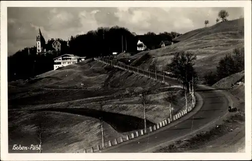 Ak Pähl in Oberbayern, Straßenpartie mit Blick auf Ortschaft