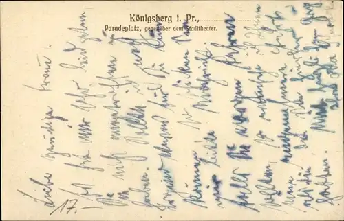 Ak Kaliningrad Königsberg Ostpreußen, Central Hotel, Paradeplatz, Bes. Heinrich Prawitz