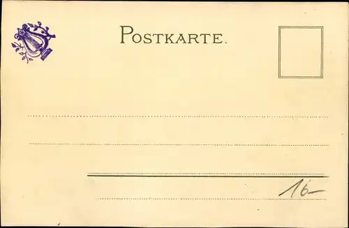 Künstler Litho Münch, C., Koblenz in Rheinland Pfalz, Kaiser Wilhelm Denkmal, Deutsches Eck